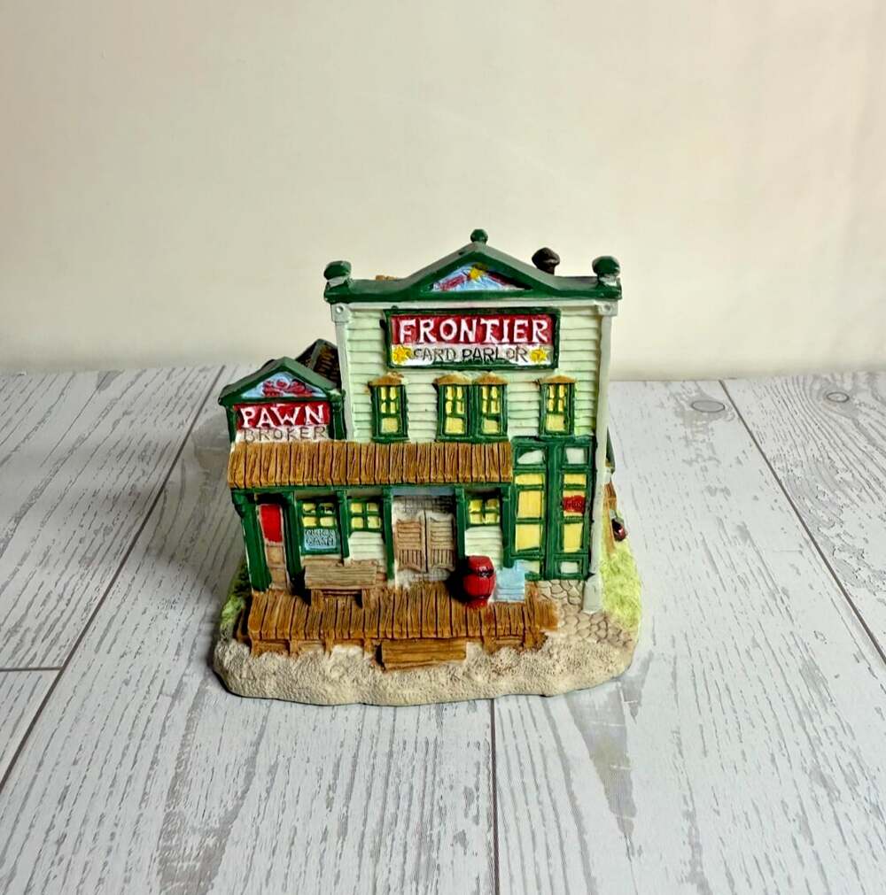 Liberty Falls The Frontier Card Parlor 1996 Miniature Village AH114 NO BOX